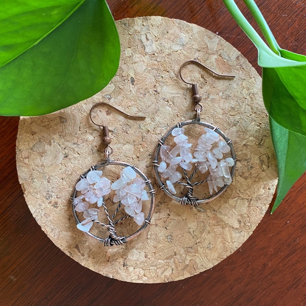 ✨Amethyst Tree of Life Earrings✨